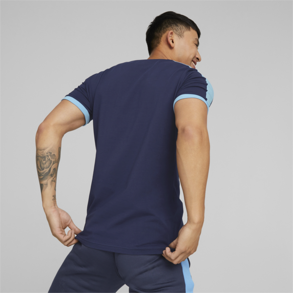 Manchester City F.C. ftblHeritage T7 Tee Men, PUMA Navy-Team Light Blue, large-ZAF