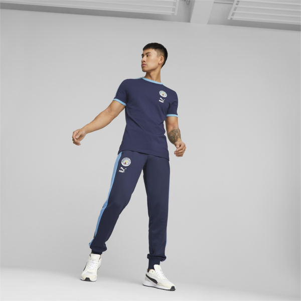 Manchester City F.C. ftblHeritage T7 Tee Men, PUMA Navy-Team Light Blue, large-ZAF