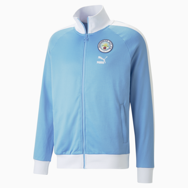 Manchester City F.C. ftblHeritage T7 Track Jacket Men, Team Light Blue-PUMA White, large-ZAF