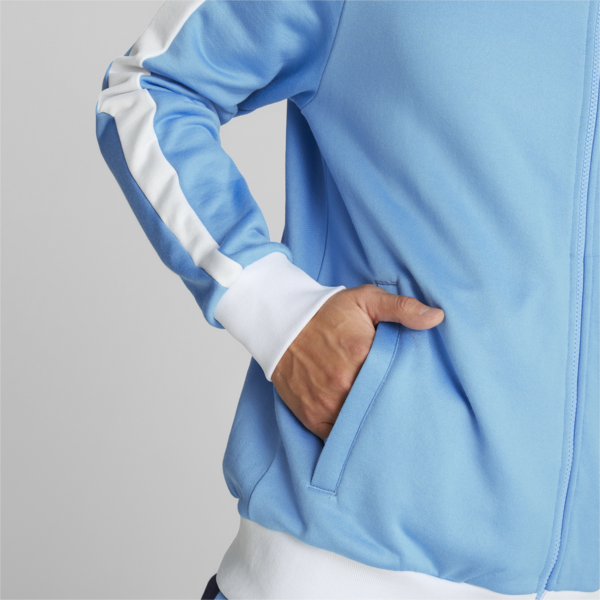 Manchester City F.C. ftblHeritage T7 Track Jacket Men, Team Light Blue-PUMA White, large-ZAF