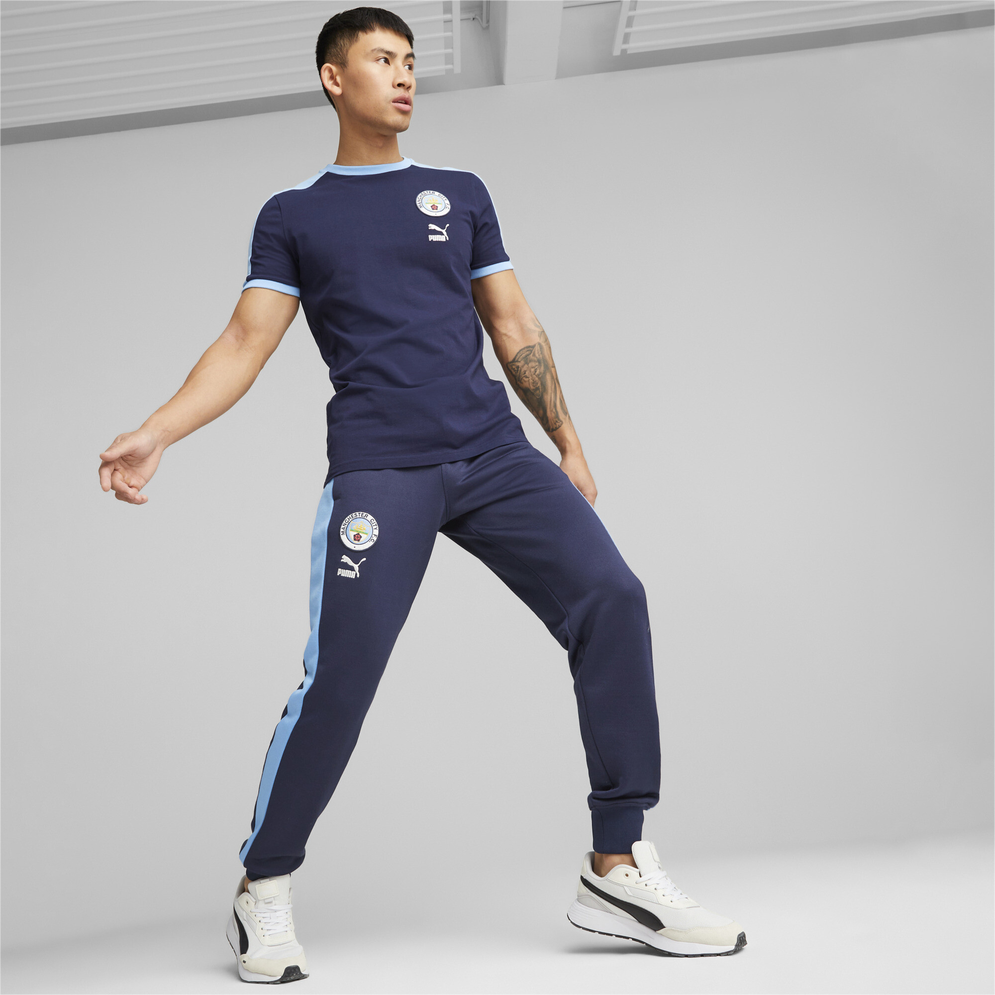 Manchester City F.C. ftblHeritage T7 Track Pants Men blue PUMA South Africa