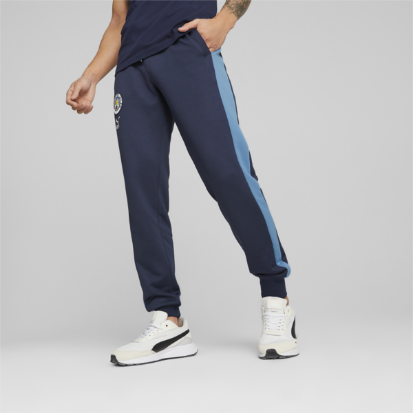 Manchester City F.C. ftblHeritage T7 Track Pants Men, PUMA Navy-Team Light Blue, large-ZAF