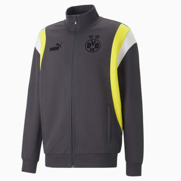 Campera deportiva para hombre ftblArchive del Borussia Dortmund, Flat Dark Gray-Cyber Yellow, large-ARG