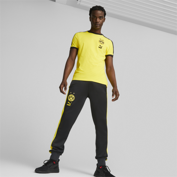 Borussia Dortmund ftblHeritage T7 Track Pants Men, PUMA Black, large-ZAF