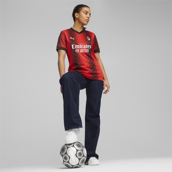 AC Milan 23/24 Women's Home Jersey, For All Time Red-PUMA Black, large-ZAF