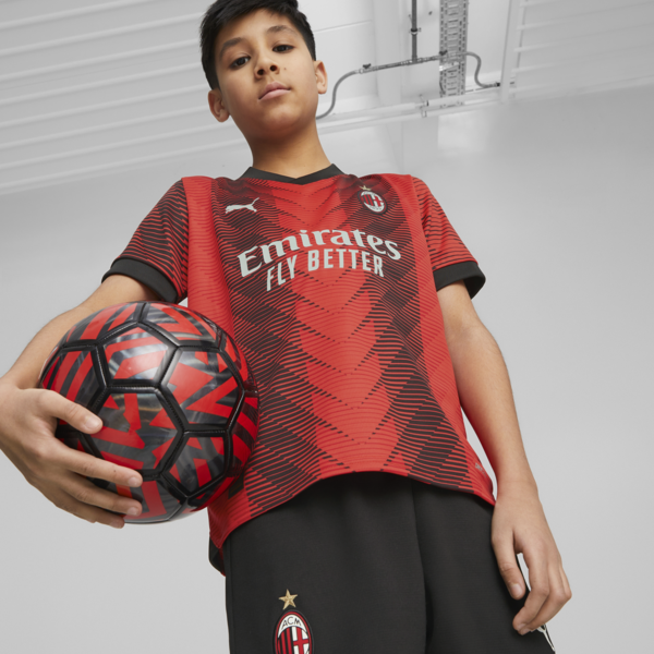 AC Milan 23/24 Youth Home Jersey, For All Time Red-PUMA Black, large-ZAF