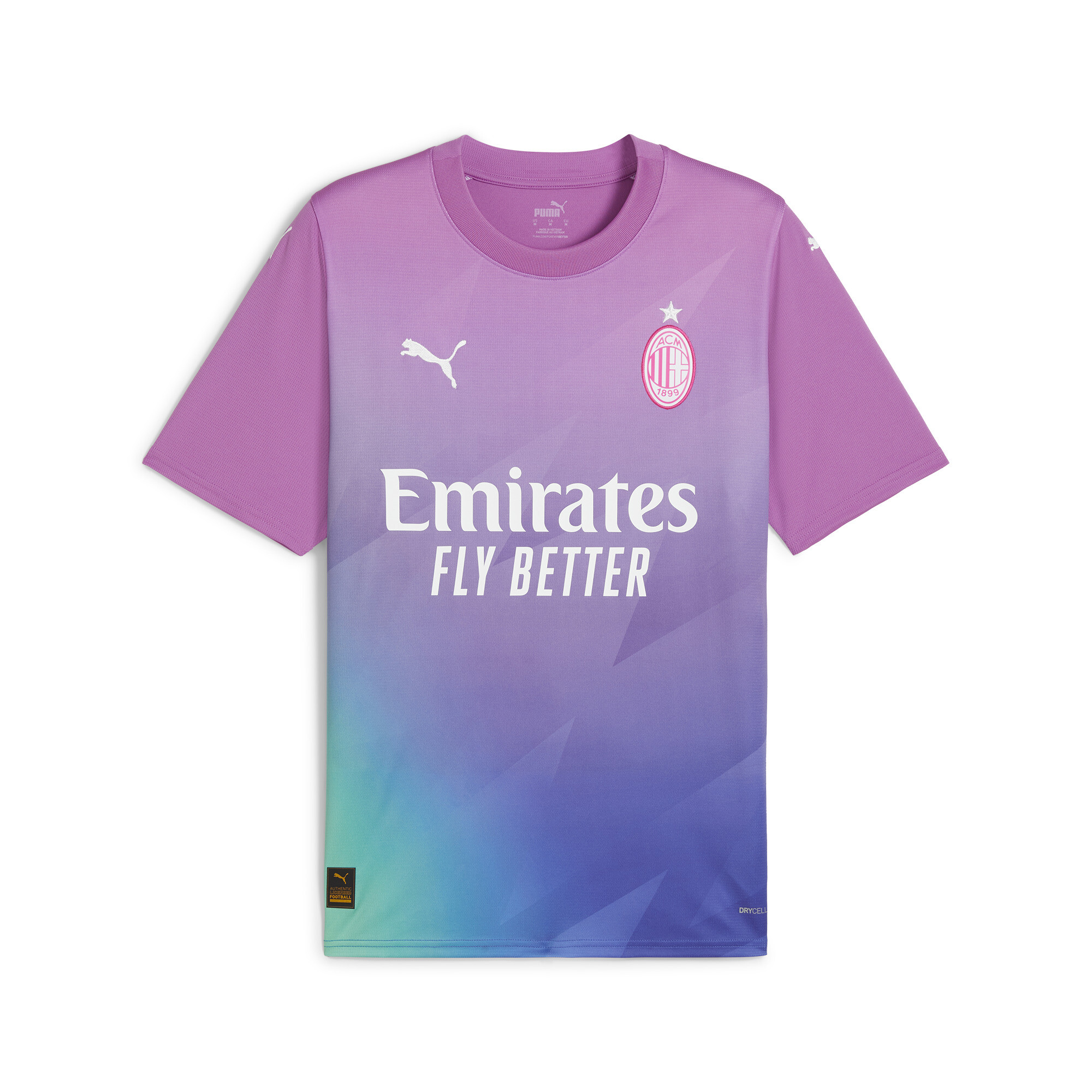 Puma AC Milan 23/24 Ausweichtrikot Herren | Mit Print | Ravish/Royal Sapphire | Größe: M