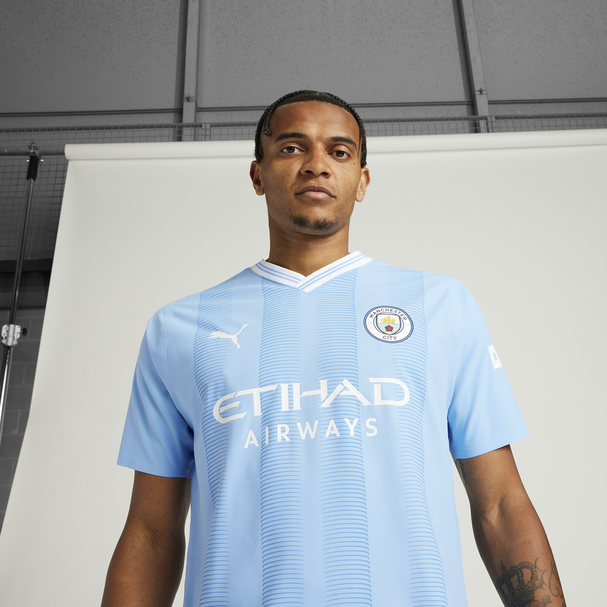 Camisa Manchester City Home 21/22 Jogador Masculina - Frete Grátis