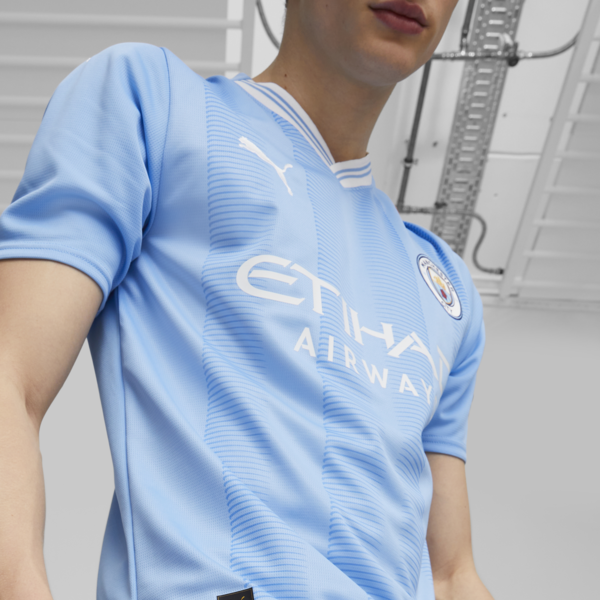 Jersey Manchester City 23-24 réplica local para hombre, Team Light Blue-PUMA White, large-MEX