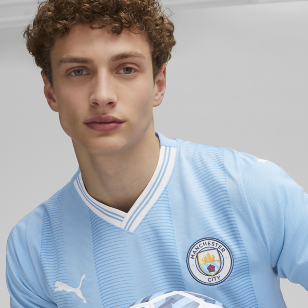 Jersey Manchester City 23-24 réplica local para hombre, Team Light Blue-PUMA White, large-MEX