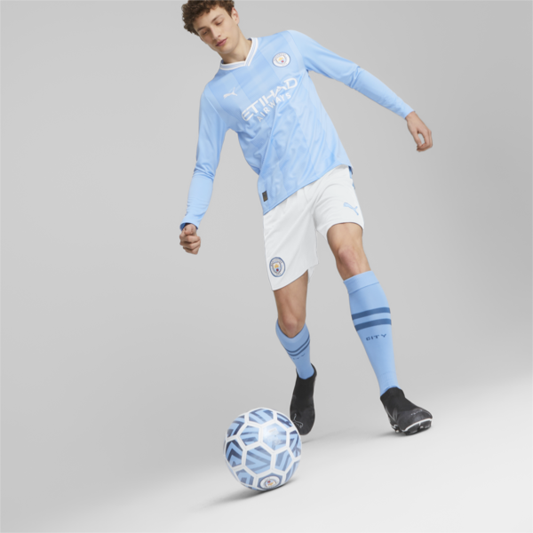 Manchester City F.C. Home Replica Long-Sleeve Jersey Men, Team Light Blue-PUMA White, large-ZAF