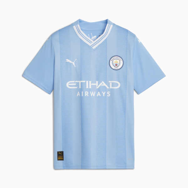 Manchester City 23/24 Home Jersey Youth, Team Light Blue-PUMA White, large-ZAF