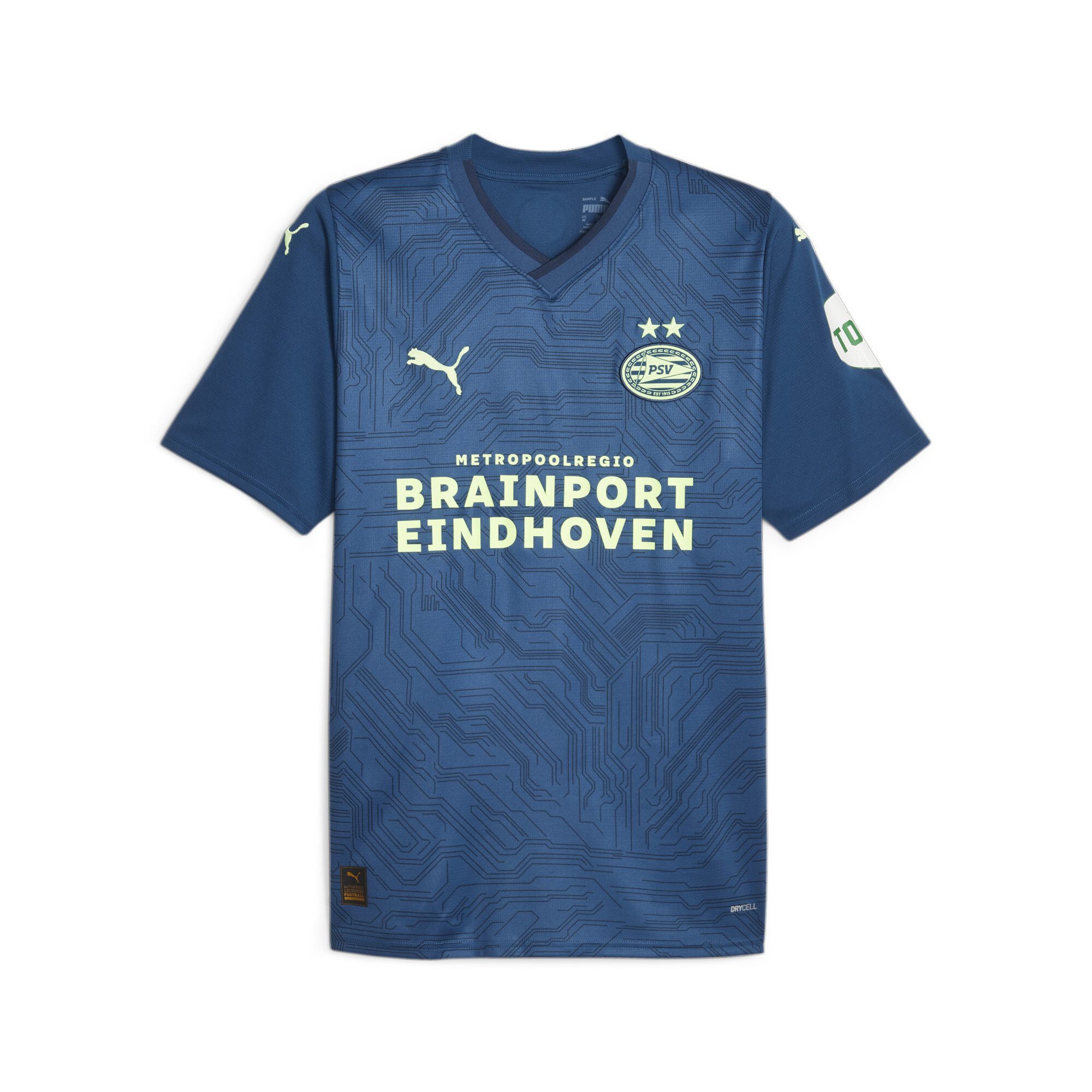 Men's Puma PSV Eindhoven 23/24 Third Jersey, Blue, Size 3XL, Clothing