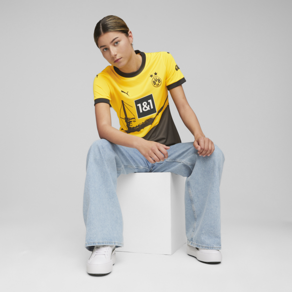 Borussia Dortmund 23/24 Women's Home Jersey, Cyber Yellow-PUMA Black, large-ZAF