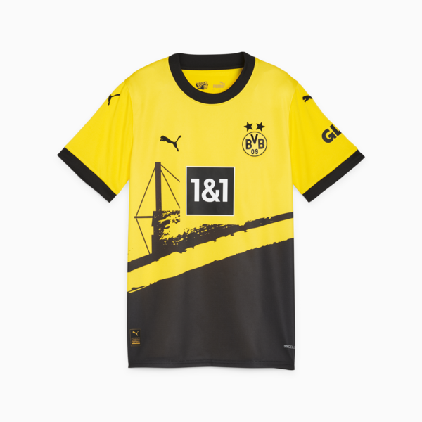 Borussia Dortmund 23/24 Youth Home Jersey, Cyber Yellow-PUMA Black, large-ZAF