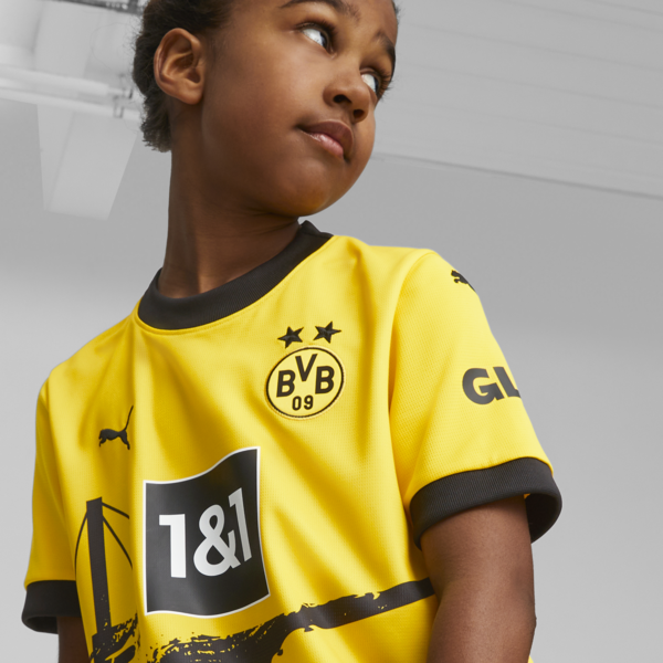 Borussia Dortmund 23/24 Youth Home Jersey, Cyber Yellow-PUMA Black, large-ZAF