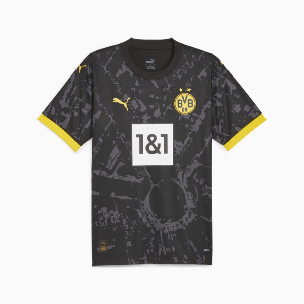 Camiseta visitante Borussia Dortmund 23/24 para hombre, PUMA Black-Cyber Yellow, large-ARG