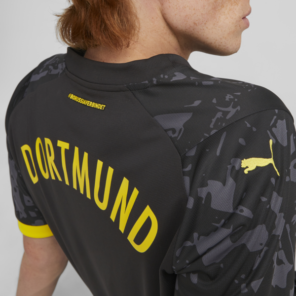 Camiseta visitante Borussia Dortmund 23/24 para hombre, PUMA Black-Cyber Yellow, large-ARG