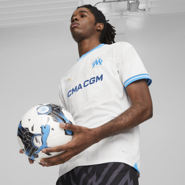 Olympique de Marseille 23/24 Home Jersey, PUMA White, large-ZAF