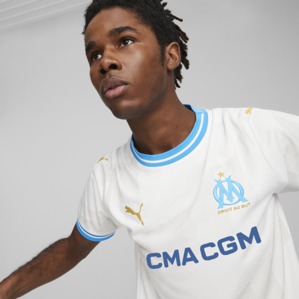 Olympique de Marseille 23/24 Home Jersey, PUMA White, large-ZAF