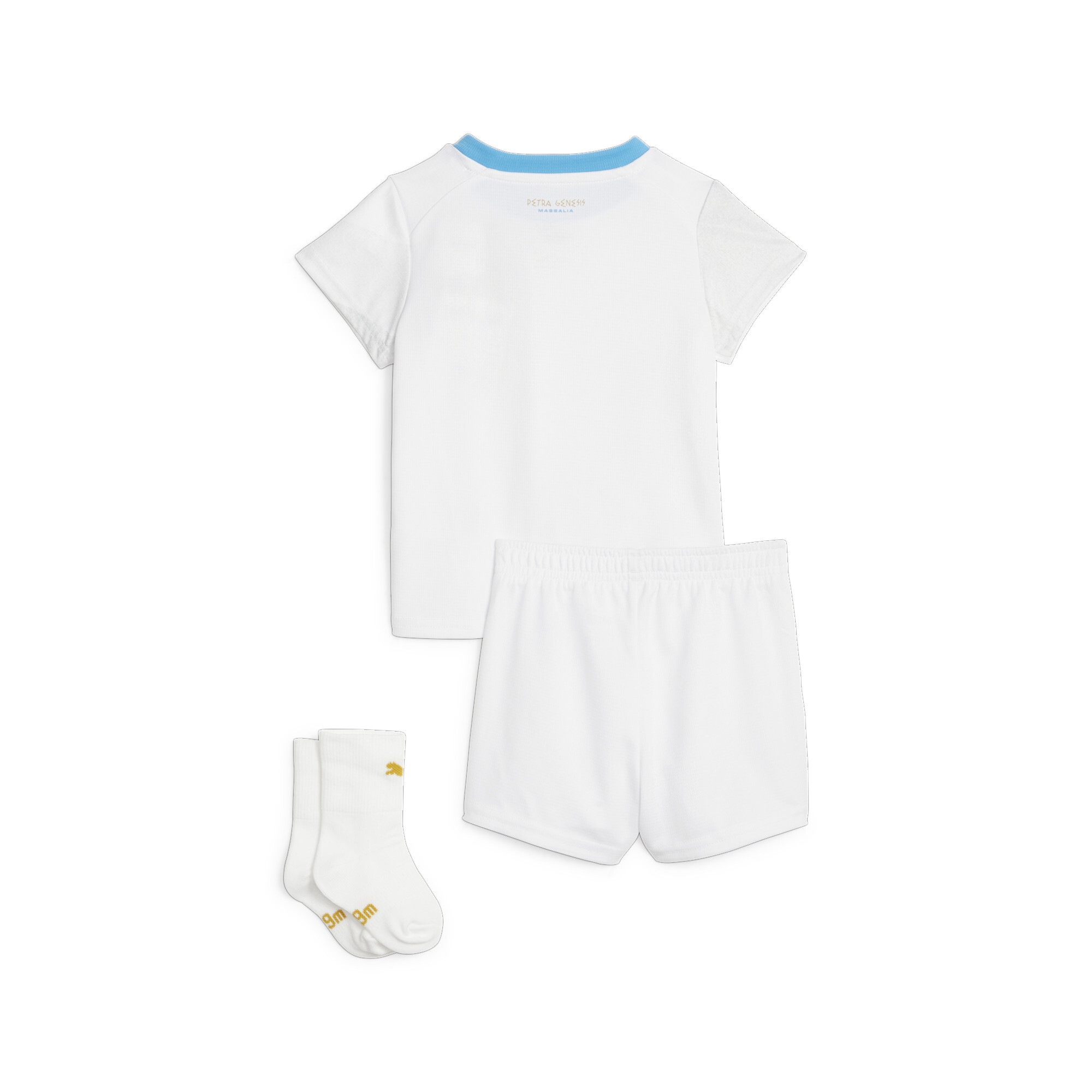 Puma Olympique De Marseille 23/24 Home Baby Kit, White, Size 1-2Y, Clothing