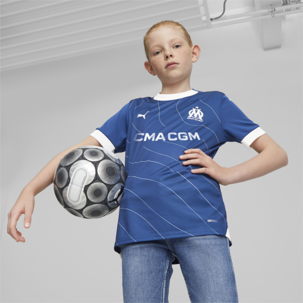 Olympique de Marseille 23/24 Youth Away Jersey, PUMA Team Royal-Clyde Royal, large-MEX