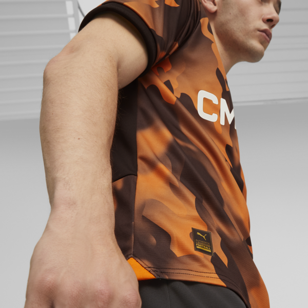 Camiseta tercera del Olympique de Marseille 23/24 para hombre, PUMA Black-Flat Dark Gray-Rickie Orange, large-MEX