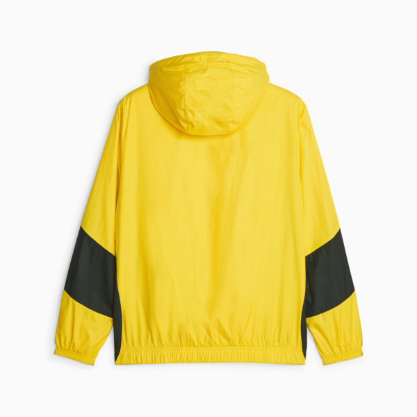 Borussia Dortmund Men's Pre-match Football Jacket, Cyber Yellow-PUMA Black, large-ZAF