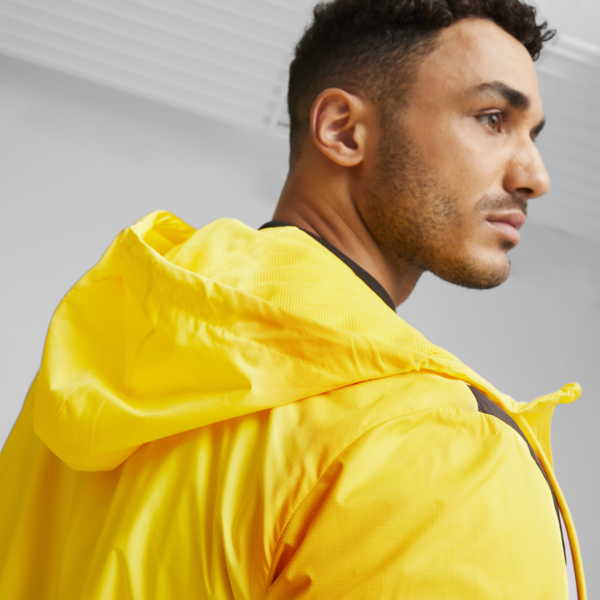 Borussia Dortmund Men's Pre-match Football Jacket, Cyber Yellow-PUMA Black, large-ZAF