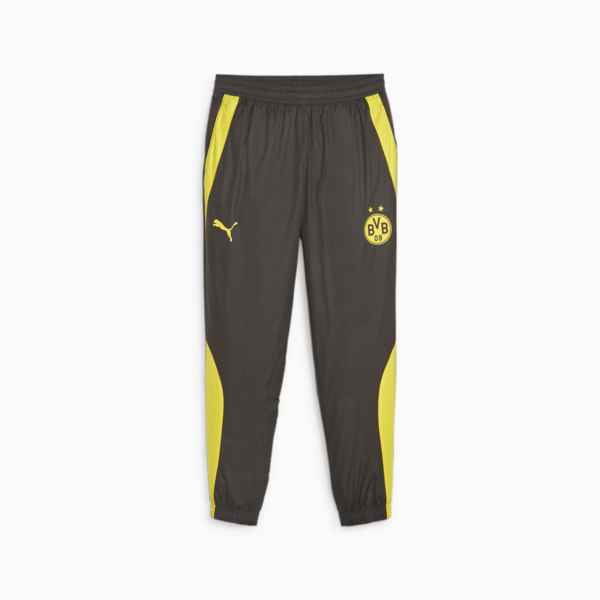 Borussia Dortmund Pre-match Football Pants, PUMA Black-Cyber Yellow, large-ZAF