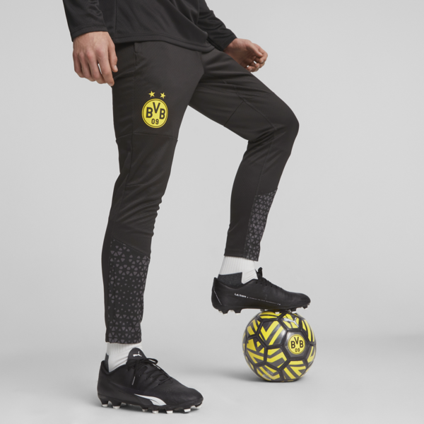 Borussia Dortmund Football Training Pants, PUMA Black-Cyber Yellow, large-ZAF