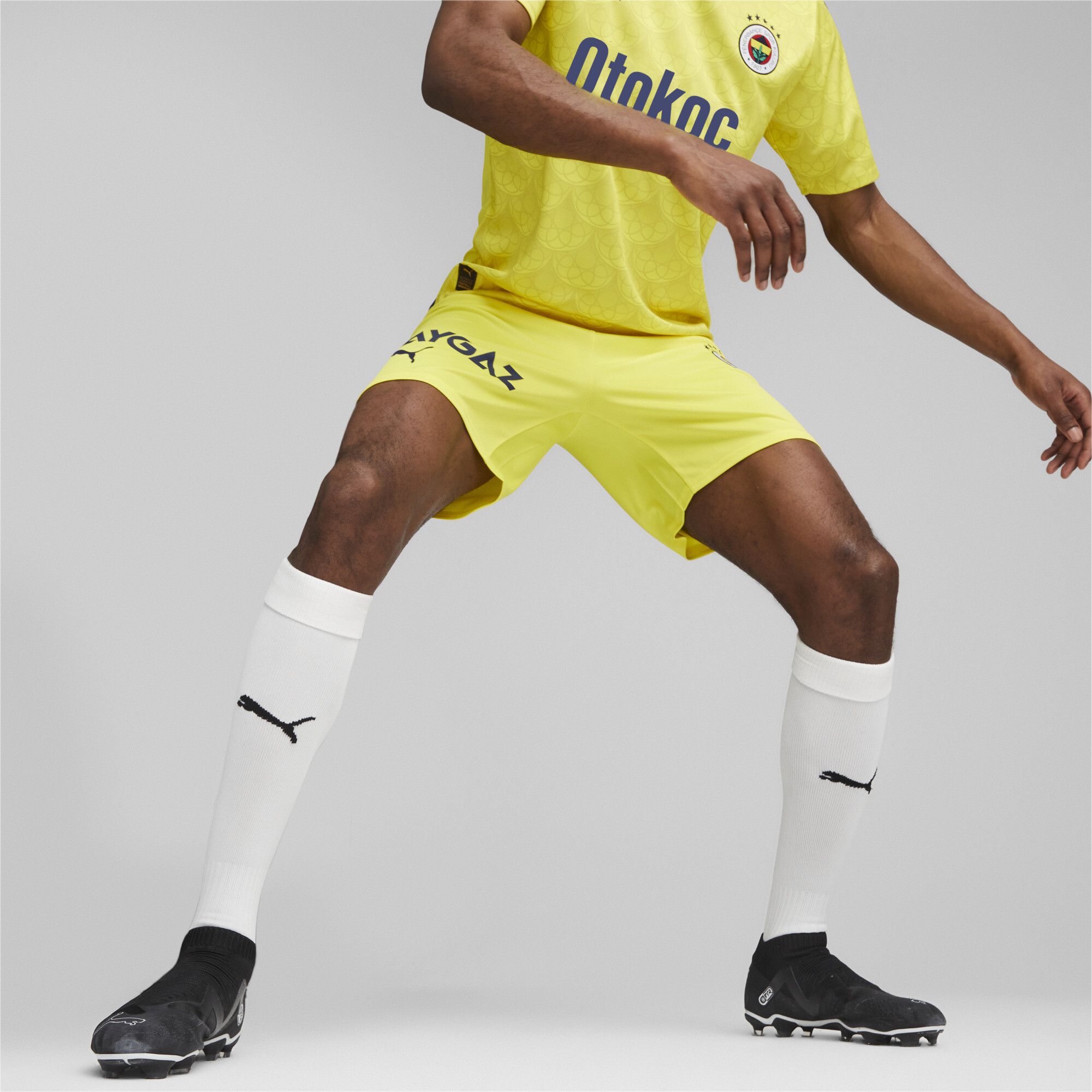Men's Puma FenerbahÃ§e S.K. Football Shorts, Yellow, Size XS, Clothing