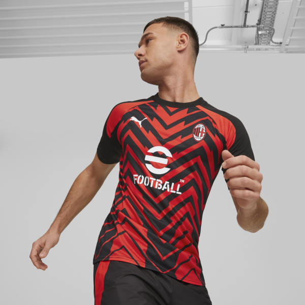 AC Milan Men's Pre-match Jersey, For All Time Red-PUMA Black, large-ZAF