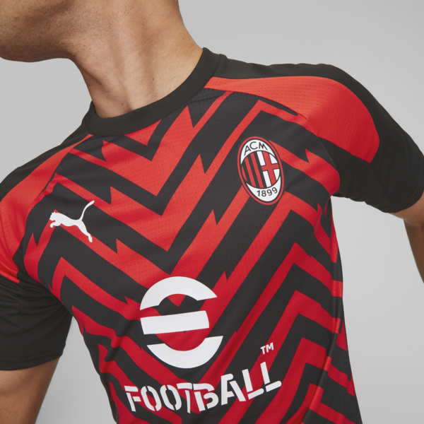 AC Milan Men's Pre-match Jersey, For All Time Red-PUMA Black, large-ZAF