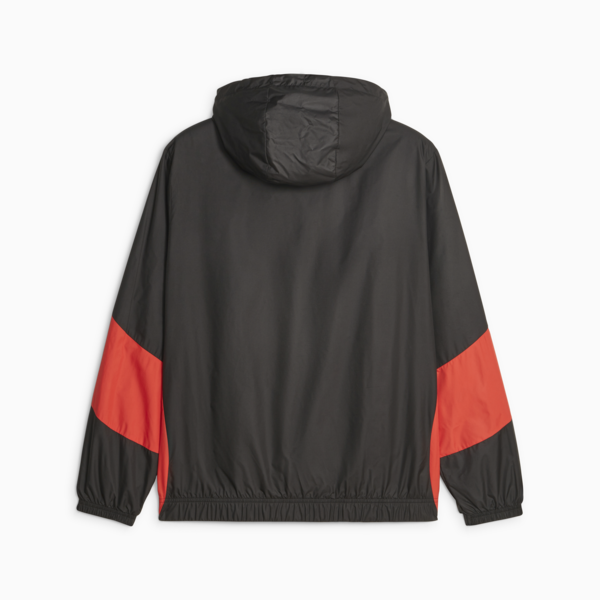 AC Milan Men's Pre-match Jacket, PUMA Black-For All Time Red, large-ZAF