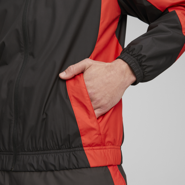 AC Milan Men's Pre-match Jacket, PUMA Black-For All Time Red, large-ZAF