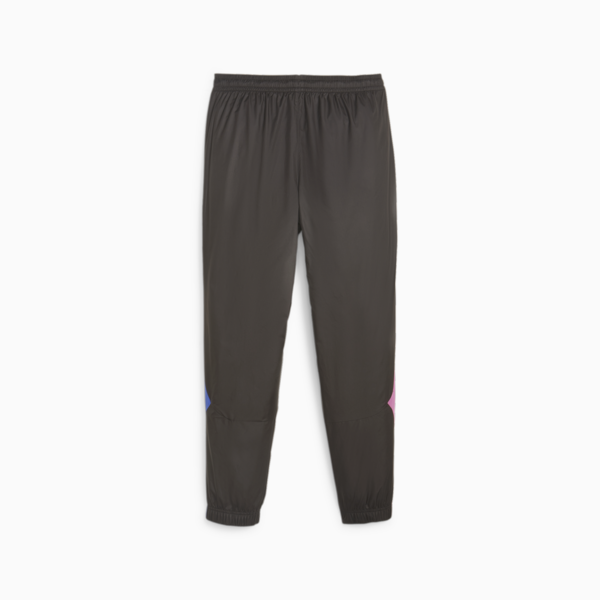 Pantalones de fútbol prematch del AC Milan, PUMA Black-Royal Sapphire, large-ARG