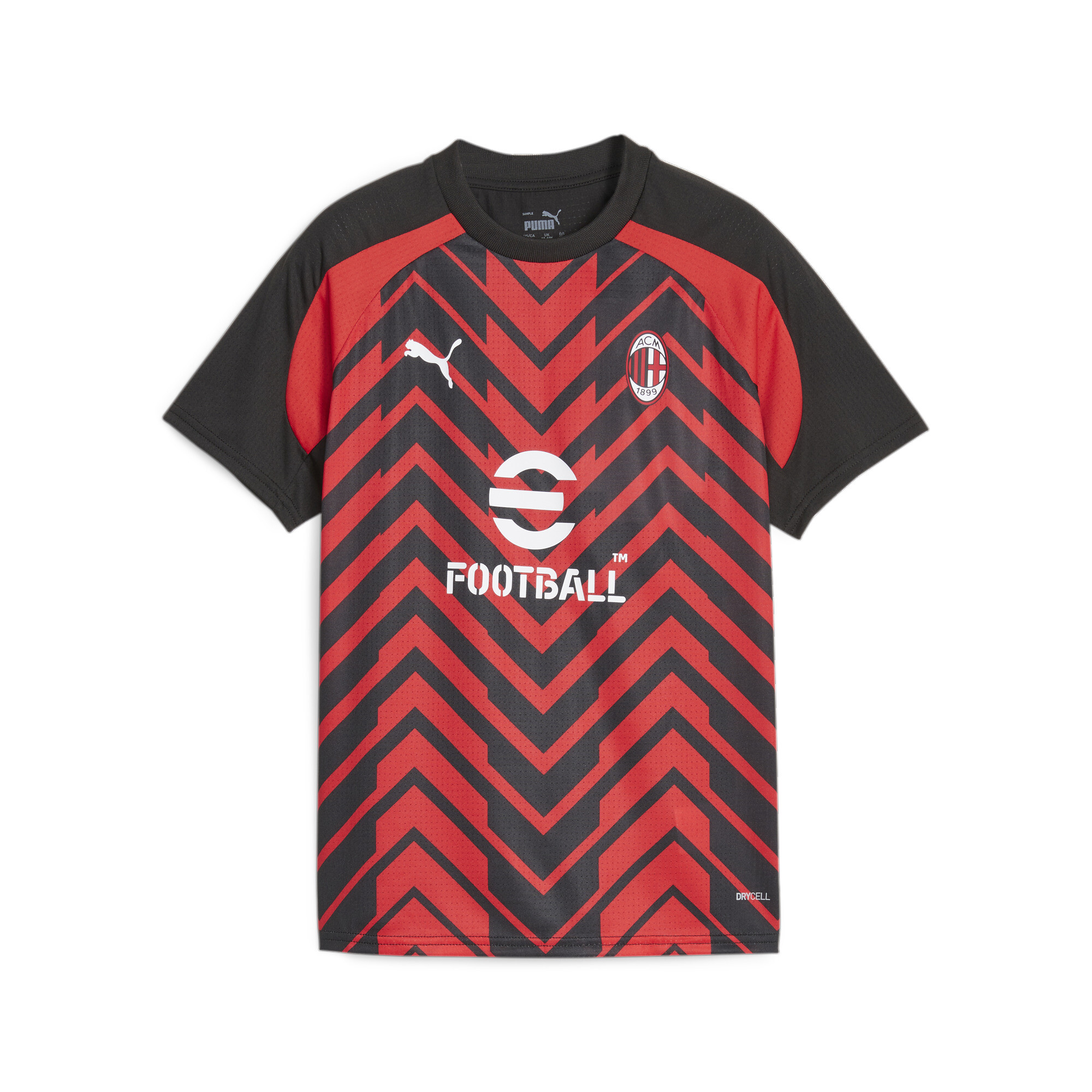 Camisa Pré-Jogo AC Milan Juvenil, Vermelho, PUMA