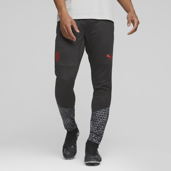 AC Milan Football Training Pants, PUMA Black-Flat Medium Gray, large-ZAF