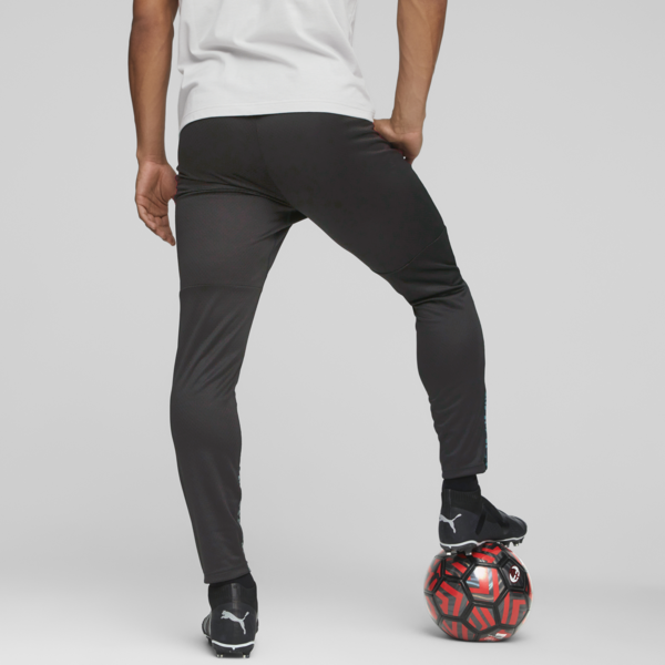 AC Milan Football Training Pants, PUMA Black-Flat Medium Gray, large-ZAF