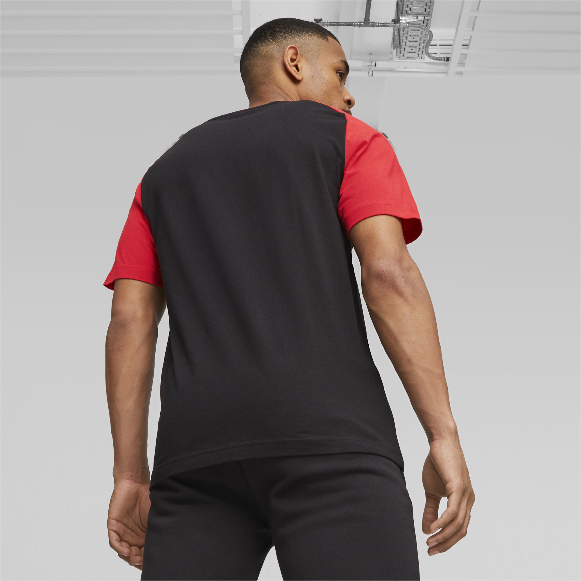 Men's PUMA AC Milan Football Casuals T-Shirt In Black, Size XL