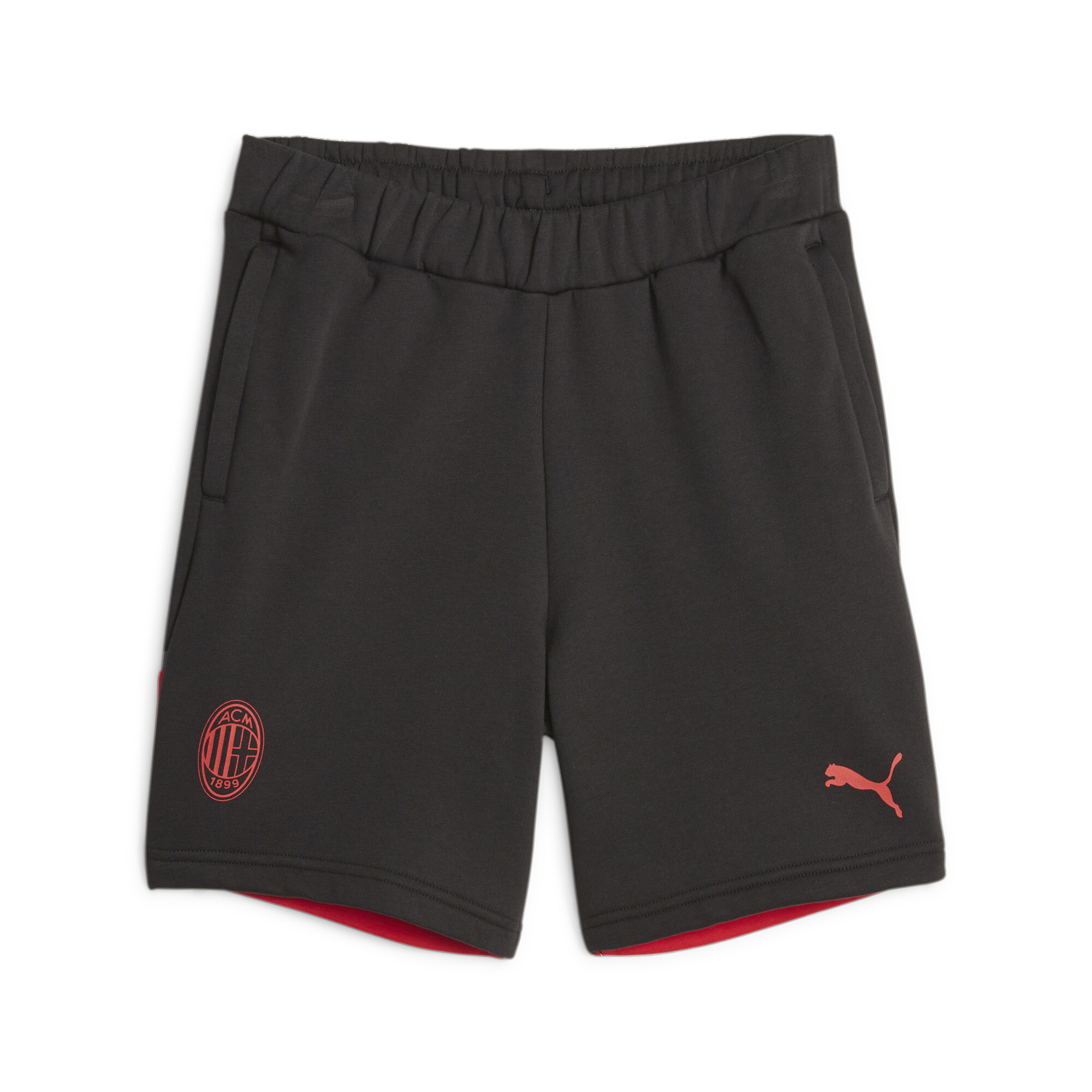 Puma AC Milan Football Casuals Youth Shorts, Black, Size 7-8Y, Clothing