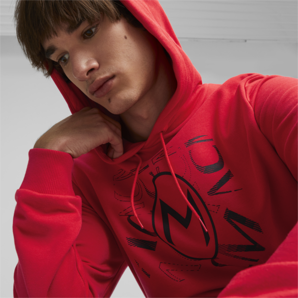 AC Milan FtblCore Hoodie, For All Time Red-PUMA Black, large-ZAF