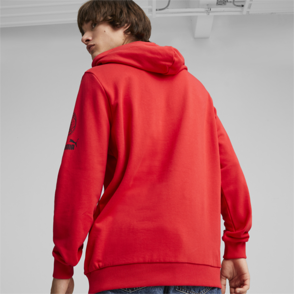 AC Milan FtblCore Hoodie, For All Time Red-PUMA Black, large-ZAF