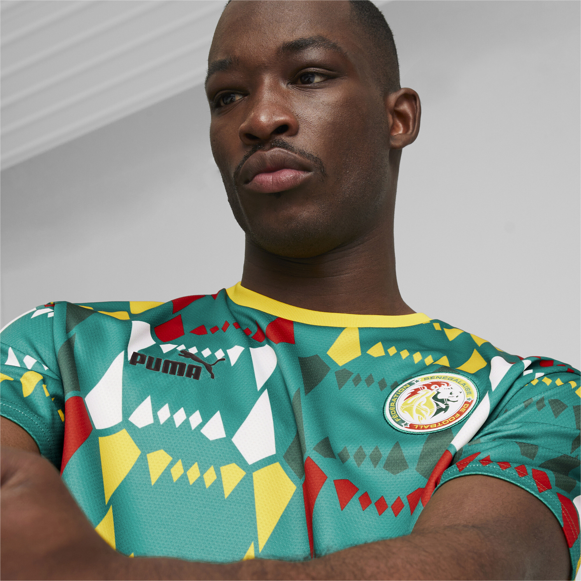 Men's PUMA Senegal FtblCulture T-Shirt Men In Green, Size Medium