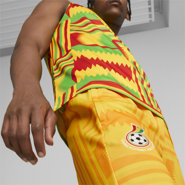 Ghana Men's FtblCulture Track Pants, Pelé Yellow, large-ZAF
