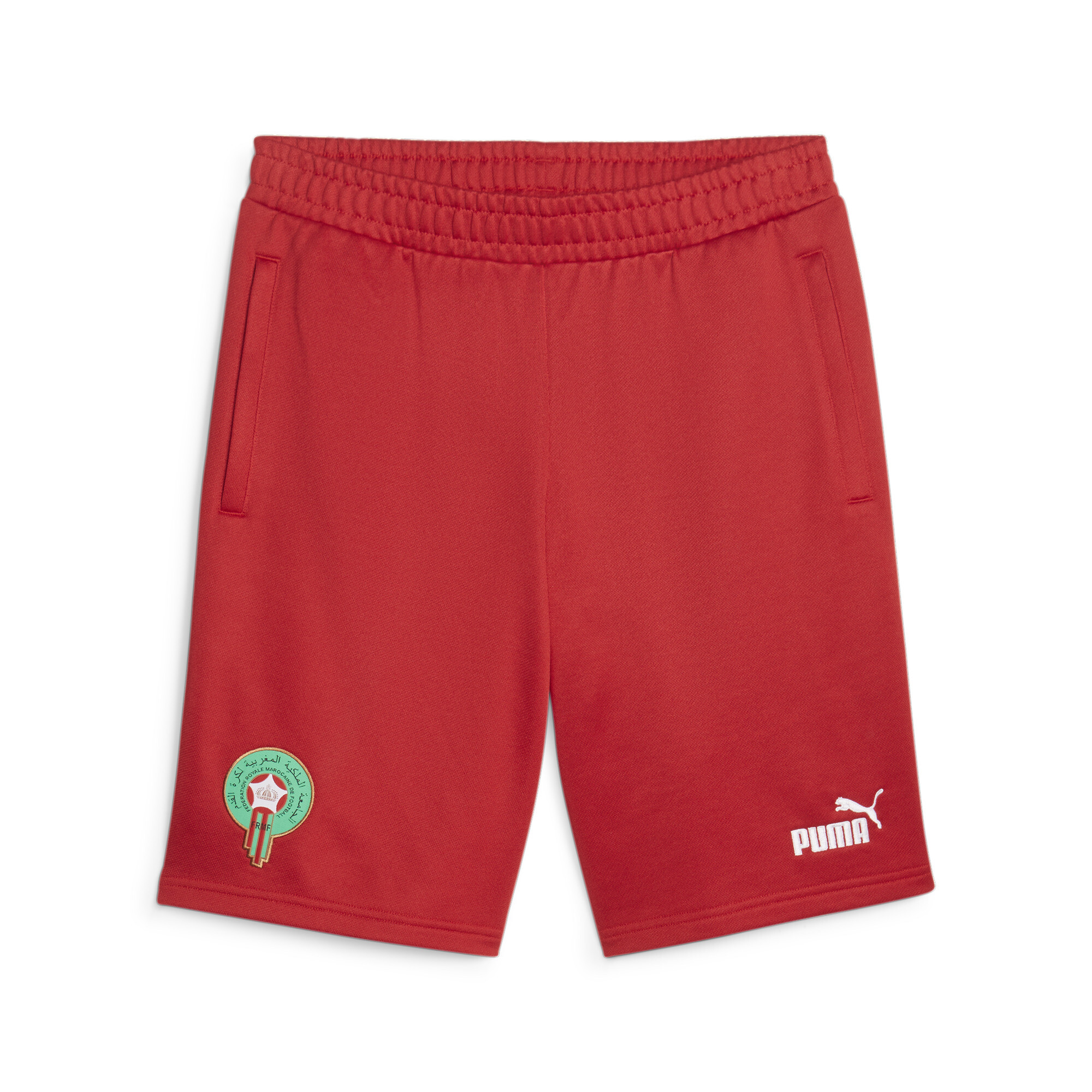 Men's PUMA Morocco FtblCulture Shorts Men In Red, Size Small, Polyester