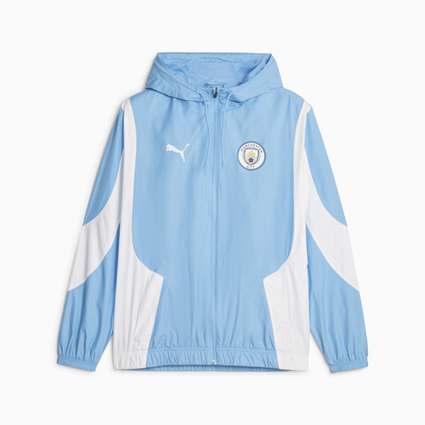 Manchester City Men's Pre-match Anthem Jacket, Team Light Blue-PUMA White, large-ZAF