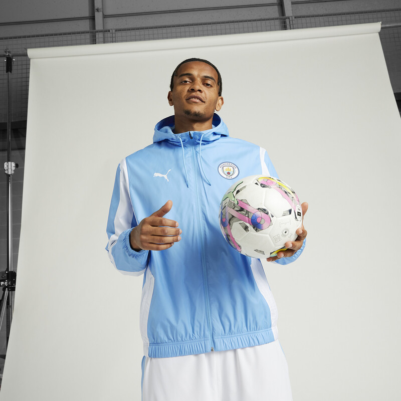 

Men's PUMA Manchester City Prematch Anthem Jacket, White/black/blue