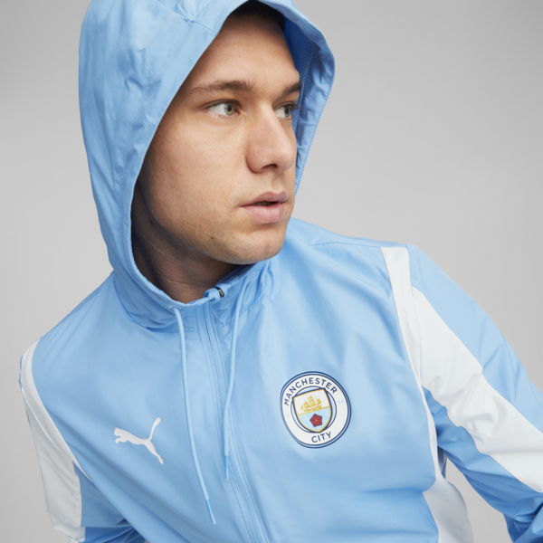 Manchester City Men's Pre-match Anthem Jacket, Team Light Blue-PUMA White, large-ZAF